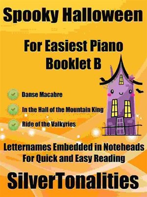 cover image of Spooky Halloween for Easiest Piano Booklet B
